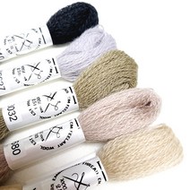 자수용 울사 100% 블랙베이지 5종세트 프랑스자수 실세트, 울사100% 블랙베이지-5종세트