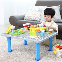 플라팜 3in1 맘마듀플로호환테이블 학습시트교체형 공부상 다용도상 블럭테이블, 커버-그린 / 공부상-그린