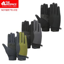 레드페이스 쿨 앤 드라이 흡습 속건 신축성이 뛰어난 남성 등산 글러브, 블랙