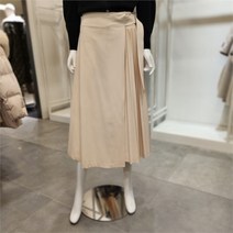 나이스크랍 플리츠배색 스커트(A231PWS201)