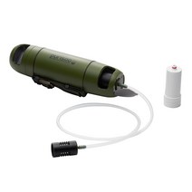 퓨리수 휴대용 정수기 물병 텀블러 400ml (카키) 필터1개 연장호스키트1개 파우치