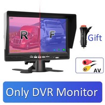 카비디오 greenyi ahd 녹음 dvr 7 인치 자동차 모니터 19201080p 차량 후면보기 카메라 트럭 버스 지원 sd 카드, 모니터로만