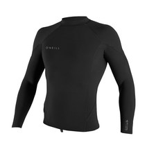오닐 웻슈트 서핑슈트 리액터2 1.5mm 남성 스프링 타파 상의 롱슬리브 자켓, 블랙