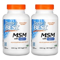 닥터스베스트 MSM 식이유황 옵티MSM 함유 1000MG 180정 Veggie Capsules 2개