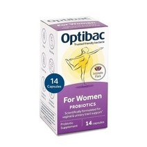 OptiBac 여성용 | 친밀한 부위를 위한 데일리 구강 230억 개의 친숙한 박테리아 천연 여성 보충제 락토바실러스 람노서스 및 라우테리 14 캡슐 USA 미국