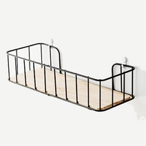 벽걸이 철제 선반 원목 심플 유럽식 벽 고정 셀프 인테리어 못 없는 벽선반 소형 대형 블랙