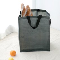 마켓비 FILSTEM 타포린백 쇼퍼백 장바구니 M, 그레이 2P