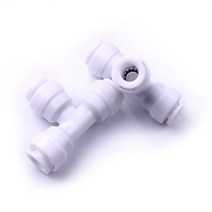 주방 세면대 수전 씽크대수도꼭지 2x1/4 quot3 웨이 유니온 티 빠른 연결 푸시 핏 RO 물 역삼투 필터