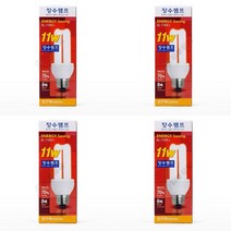 장수 EFTR 11W 전구색 할로겐전구교체 침대무드등 촛불조명 셀프조명 전구와트 거실무드등 현관센서등전구 전등종