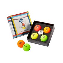 sioncompany_볼빅 미키 컬러골프공 3피스 4구 볼마커세트 선물 골프공 선물용골프공 캐릭터골프공 볼빅골프공 예쁜골프공--SC, ♥미키마우스