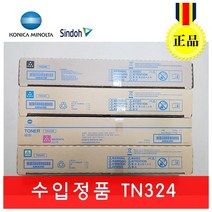 신도리코 코니카미놀타 수입정품 D420 D421 D422 미놀타 TN324 정품토너, 검정, 1개