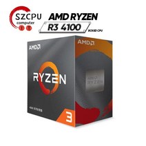 CPU AMD Ryzen 3 4100 R3 3.8 GHz 4 코어 8 스레드 CPU 프로세서 0.007 mi 호환cron L3 4M Zen 2 소켓 AM4, 한개옵션0