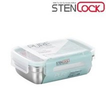 퓨어 직사각 05호 730ml 스텐용기 반찬통 바트 도시락 도시락통 자취생밑반찬
