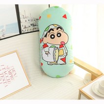 짱구는 못말려 곰돌이 원통형 롱쿠션 베개 소파 침대 바디필로우, I