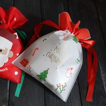 크리스마스 심볼 레드 부직포백 선물 포장 주머니, 심볼레드 부직포백 1P