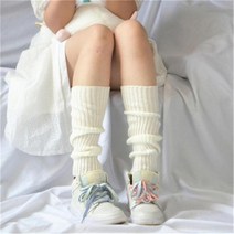 골프레그워머 발토시 발목워머 겨울발토시 발목토시 레그 소매 무릎 길이 여성 캔디 색상의 양모 니트 슬리브 튜브 파일 올 매치 양말