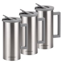 바스토 스텐레스 대용량 원터치 물병 리빙아트 1.6L X3개