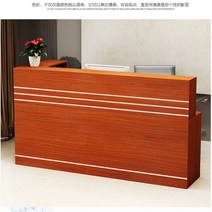 계산대 카운터 포스기 매장 식당 인포데스크 접수대 프런트 인포메이션 옷가게 16, 140x80x110cm, 황갈색오른쪽