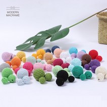 쪽쪽이 클립 만들기 뜨개 구슬 비즈 30mm (26컬러) 마크라메 재료, 12.네이비