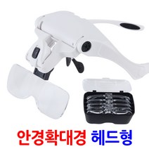 지오비즈 노안확대경 노안안경 노안돋보기 돋보기안경 안경확대경 루페, 안경확대경/헤드형 magnifying glass-head type, 1개