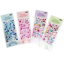 블링블링 데코 스티커 비즈스티커 장식 테마 다이어리 폴라로이드 사진 꾸미기 데코 다꾸아이템, 핑크