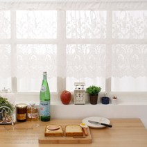 주방 창문 바란스 레이스커텐 창문가리개 레이스어닝