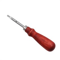 가죽 수동 피할기 1pc 에지 베벨러 스카이빙 베벨링 나이프 절단 손 공예 도구 나무, 1.4cm