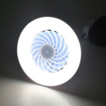 고구마 범용 AC 85V-265V 12W E27 천장 팬 Led 램프 2in1 Led 전구 전기 팬 홈 오피스 야간 시장, 한개옵션0, 한개옵션0