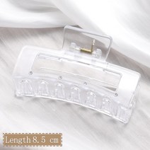 핸드프레스 가중공예 고정 철형 신제품 여성 패션 상어 클립 머리핀 헤어 액세서리 커피 블랙 아크릴 대형, 14 style-14