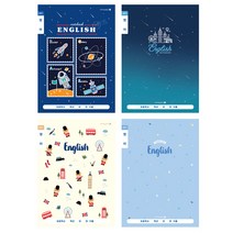 초등 영어노트(넓은칸/남아)초등학생영어 남아노트