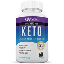 Vital Nutrition 바이탈뉴트리션 케토 어드밴스 웨이트로스 800mg 60캡슐, 1팩