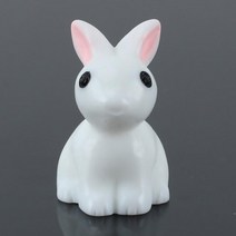 미니어처 흰 토끼 인형 반려식물 화분 꾸미기 연출 귀여운 미니토끼 장식
