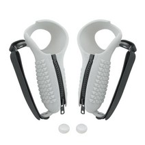 로커 캡이 있는 실리콘 커버 Pico4 VR 컨트롤러 브래킷 용 전문 그립 핸들 쉘 보호대, 한개옵션1, 01 White