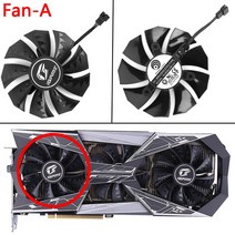 다채로운 iGame GeForce GTX 1080 Ti 2060S 2070 그래픽 카드용 새로운 85MM PLA09215B12H 쿨러 팬 교체, 01 Fan A