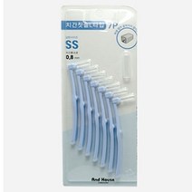 덴탈 치간 칫솔 치아 치실 이쑤시게 L형 7P 0.8mm SS, 20개