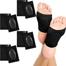아치 지지대 교정 족저근막염 쿠션 패드 슬리브 힐 스퍼스 평발 안창 발 관리, 1.Black