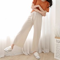 커밍 편한 통 밴딩 트레이닝 와이드 일자 바지