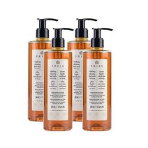 실용적인 디스펜서가 있는 인삼이 들어간 프리자 액상 비누 - 4 x 380ml 천연 비건 손비누 일상용 Prija 427874