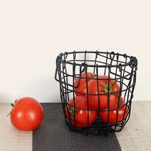 원형 와이어 바스켓 바구니 수납 정리 주방 용품, 단품