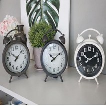 인테리어시계 엔틱한 빈티지 트윈 탁상시계 ( 3TYPE)