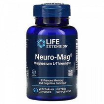 라이프익스텐션 아이허브 Lfe Extenson 뉴로 마그네슘 L트레오네이트 144mg 90베지캡슐