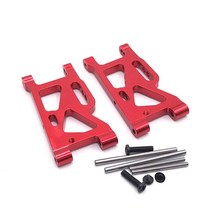 RC카 키덜트 WLtoys 144010 124016 RC 자동차 메탈 개조 프론트 스윙 암 업그레이드 예비 부품, 02 빨간