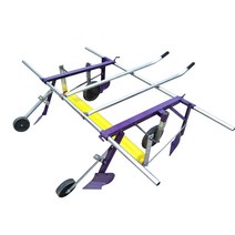 초 밀착 1인용 수동 비닐 피복기 멀칭기 텃밭 관리기, 200cm 고융기형