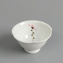 백자 한송이연화문 꽃잎 찻잔 다기잔 80ml_선물 - 2022958EA, 쿠팡 2 본상품선택