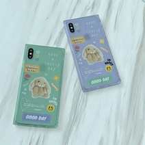 [바보사랑] [호환용] 쿨쿨잠 굿데이러브버니4 아이폰큐브케이스, 기종선택:아이폰6/6S / 디자인선택:민트, 상세 설명 참조