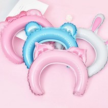 애니멀 생일 기념일 파티 동물 풍선 머리띠 M09942, 젖소