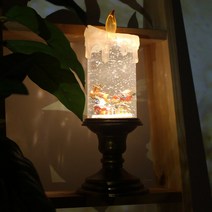 크리스마스 오르골 무드등 촛대 스노우볼 썰매산타, 촛대 스노우볼(썰매산타)