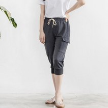 여자카고 7부 트레이닝 바지 커플 여름 반바지