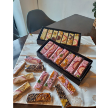 [은담] 제주 수제 과일강정 답례품 선물세트, 14개입, 20g, 쌀+현미+흑임자