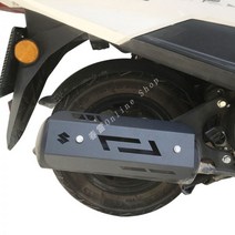 스즈키 어드레스125 배기 파이프 머플러 커버 가드, 블랙(매트 블랙 A), 1개